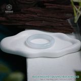  Vòng Khối Ngọc Phỉ Thúy Bạch Nguyệt Quang (Bạch Ngọc) Cấp Bản Hẹ 10.6 x 8.2 x 52.9 (Không Kén Mệnh) 2538633 