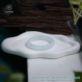  Vòng Khối Ngọc Phỉ Thúy Bạch Nguyệt Quang (Bạch Ngọc) Cấp Bản Hẹ 10.6 x 8.2 x 52.9 (Không Kén Mệnh) 2538633 