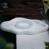  Vòng Khối Ngọc Phỉ Thúy Bạch Nguyệt Quang (Bạch Ngọc) Cấp Bản Hẹ 10.6 x 8.2 x 52.9 (Không Kén Mệnh) 2538633 
