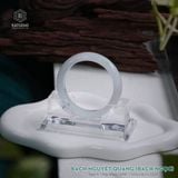  Vòng Khối Ngọc Phỉ Thúy Bạch Nguyệt Quang (Bạch Ngọc) Cấp Bản Hẹ 10.6 x 8.2 x 52.9 (Không Kén Mệnh) 2538633 