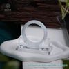  Vòng Khối Ngọc Phỉ Thúy Bạch Nguyệt Quang (Bạch Ngọc) Cấp Bản Hẹ 10.6 x 8.2 x 52.9 (Không Kén Mệnh) 2538633 