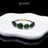  Vòng Dây Cáp Ngọc Bích Canada Vip Ngũ Điếu Mix Hồ Ly, Cỏ 4 Lá (Không Kén Mệnh) 