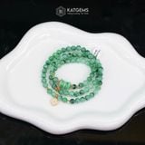  Vòng Chuỗi Ngọc Phỉ Thúy Hoa Bay Xanh Lục Táo 5.6ly Mix Ngũ Điếu, Bi Kim Tiền Vàng Trang Sức Và Cỏ Bốn Lá Nạm Đá (Không Kén Mệnh) Vip-127004 
