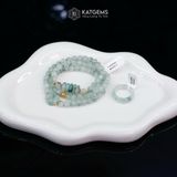  Vòng Chuỗi Ngọc Phỉ Thúy Hoa Bay 6.2ly Mix Ngũ Điếu, Bi Kim Tiền Vàng Trang Sức Và Hồ Ly Phượng (Không Kén Mệnh) 1-127008 