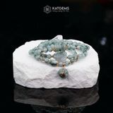  Vòng Chuỗi Ngọc Phỉ Thúy Hoa Bay 5.6ly Mix Ngũ Điếu, Hồ Ly Chúa, Lu Thống Và Túi Tiền Kim Bảo (Không Kén Mệnh) 1-127018 