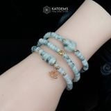  Vòng Chuỗi Ngọc Phỉ Thúy Hoa Bay Bánh Xe 5.4ly Mix Ngũ Điếu, Hồ Ly Phượng, Bi Kim Tiền Và Hoa Sen Vàng Trang Sức (Không Kén Mệnh) 2-127011 