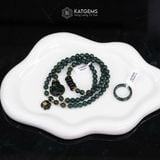  Vòng Chuỗi Lục Lam 6ly Mix Ngũ Điếu, Hồ Ly Phượng Và Túi Tiền Kim Bảo (Không Kén Mệnh) 2-126002 