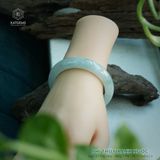  Vòng Khối Ngọc Phỉ Thúy Xanh Ngọc Cao Cấp Bản Hẹ 12 x 8 x 52.6 (Không Kén Mệnh) 2541065 