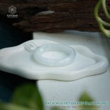  Vòng Khối Ngọc Phỉ Bạch Nguyệt Quang (Bạch Ngọc) Cao Cấp Bản Hẹ 12 x 8.2 x 54.5 (Không Kén Mệnh) 2541067 