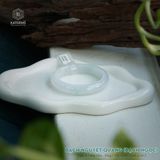  Vòng Khối Ngọc Phỉ Bạch Nguyệt Quang (Bạch Ngọc) Cao Cấp Bản Hẹ 12 x 8.2 x 54.5 (Không Kén Mệnh) 2541067 