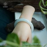  Vòng Khối Ngọc Phỉ Bạch Ngọc Phớt Xanh Cao Cấp Bản Hẹ 12.5 x 8.5 x 58.5 (Không Kén Mệnh) 2541064 