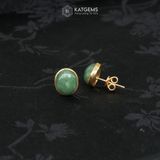  Bộ Trang Sức Thiết Kế Lục Bảo Cát Tường Mặt Ngọc Phỉ Thúy Type A KT 12 x10 x 6 (Không Kén Mệnh) 