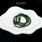  Vòng Chuỗi Ngọc Bích CANADA 6ly Mix Ngũ Điếu, Hồ Ly Phượng, Lu Thống Và Cỏ Bốn Lá Nạm Đá Vàng Trang Sức (Không Kén Mệnh) 