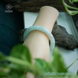  Vòng Khối Ngọc Phỉ Thúy Xanh Ngọc Cao Cấp Bản Đũa 9.3 x 10.3 x 55.6 (Không Kén Mệnh) 2541058 