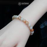  Vòng Đơn Ngọc Hồng Phỉ 7.6ly 2-131007 (Không Kén Mệnh) 