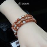  Vòng Chuỗi Ngọc Hồng Phỉ 6.6ly VIP-1270010  (Không Kén Mệnh) 