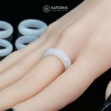  Nhẫn Khối Bạch Ngọc 15.3mm - 17.3mm (Không Kén Mệnh) 