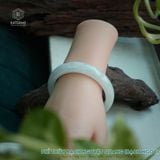  Vòng Khối Ngọc Phỉ Bạch Nguyệt Quang (Bạch Ngọc) Cao Cấp Bản Hẹ 12.2 x 7.9 x 56.5 (Không Kén Mệnh) 2541062 