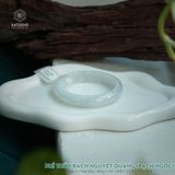  Vòng Khối Ngọc Phỉ Bạch Nguyệt Quang (Bạch Ngọc) Cao Cấp Bản Hẹ 11.8 x 7.5 x 54.6 (Không Kén Mệnh) 2541069 