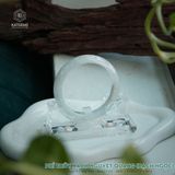  Vòng Khối Ngọc Phỉ Bạch Nguyệt Quang (Bạch Ngọc) Cao Cấp Bản Hẹ 11.8 x 7.5 x 54.6 (Không Kén Mệnh) 2541069 