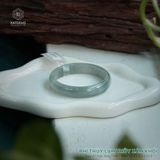  Vòng Khối Ngọc Phỉ Thúy Lam Thủy Xám Khói Cao Cấp Bản Hẹ 12.4 x 5.3 x 55.8 (Không Kén Mệnh) 2541063 