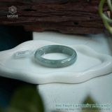  Vòng Khối Ngọc Phỉ Thúy Lam Thủy Xám Khói Cao Cấp Bản Oval 12.5 x 6.8 x 48.9 x 52.8 (Không Kén Mệnh) 2541061 