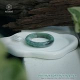  Vòng Khối Ngọc Phỉ Thúy Sơn Thủy Hòa Vân Cao Cấp Bản Hẹ 12.2 x 7.3 x 53.5 (Không Kén Mệnh) 2541929 