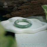  Vòng Khối Ngọc Phỉ Thúy Bạch Lục Vân Sương Cao Cấp Bản Hẹ 11.5 x 8.5 x 54.5 (Không Kén Mệnh) 2541931 