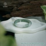  Vòng Khối Ngọc Phỉ Thúy Bạch Lục Vân Sương Cao Cấp Bản Hẹ 11.5 x 8.5 x 54.5 (Không Kén Mệnh) 2541931 