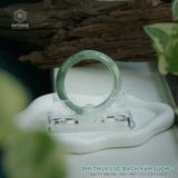 Vòng Khối Ngọc Phỉ Thúy Bạch Lục Vân Sương Cao Cấp Bản Hẹ 12.1 x 8.4 x 54.5 (Không Kén Mệnh) 2541933 