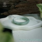  Vòng Khối Ngọc Phỉ Thúy Bạch Lục Vân Sương Cao Cấp Bản Hẹ 12.1 x 8.4 x 54.5 (Không Kén Mệnh) 2541933 