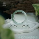  Vòng Khối Ngọc Phỉ Thúy Bạch Lục Vân Sương Cao Cấp Bản Hẹ 12.1 x 8.4 x 54.5 (Không Kén Mệnh) 2541933 