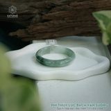  Vòng Khối Ngọc Phỉ Thúy Bạch Lục Vân Sương Cao Cấp Bản Hẹ 11 x 8.6 x 53.6 (Không Kén Mệnh) 2541934 