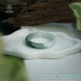  Vòng Khối Ngọc Phỉ Thúy Bạch Lục Vân Sương Cao Cấp Bản Hẹ 11.6 x 8.6 x 51.5 (Không Kén Mệnh) 2541932 