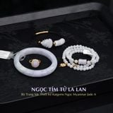  Bộ Trang Sức Thiết Kế Ngọc Phỉ Thúy Tím Tử La Lan (Không Kén Mệnh) 