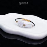  Vòng Dây Cáp Ngọc Tím Tử La Lan Lu Thống Chạm Kim Tiền Mix Hồ Ly Chúa  (Không Kén Mệnh) 