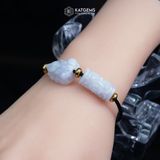  Vòng Dây Cáp Ngọc Tím Tử La Lan Lu Thống Chạm Kim Tiền Mix Hồ Ly Chúa  (Không Kén Mệnh) 