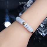  Vòng Dây Cáp Lu Thống Chạm Kim Tiền Mix Ngũ Điếu Ngọc Tím Tử La Lan (Không Kén Mệnh) 