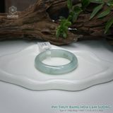  Vòng Khối Ngọc Phỉ Thúy Băng Hoa Lam Sương Cao Cấp Bản Hẹ 11.8 x 8.5 x 50.6 (Không Kén Mệnh) 2544350 