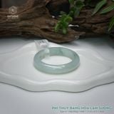  Vòng Khối Ngọc Phỉ Thúy Băng Hoa Lam Sương Cao Cấp Bản Hẹ 11.8 x 8.5 x 50.6 (Không Kén Mệnh) 2544350 