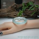  Vòng Khối Ngọc Phỉ Thúy Băng Hoa Lam Sương Cao Cấp Bản Hẹ 11.8 x 8.5 x 50.6 (Không Kén Mệnh) 2544350 