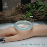  Vòng Khối Ngọc Phỉ Thúy Băng Hoa Lam Sương Cao Cấp Bản Hẹ 12 x 8.2 x 52.6 (Không Kén Mệnh) 2544349 