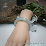  Vòng Khối Ngọc Phỉ Thúy Băng Hoa Lam Sương Cao Cấp Bản Hẹ 12 x 8.2 x 52.6 (Không Kén Mệnh) 2544349 