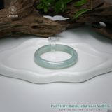  Vòng Khối Ngọc Phỉ Thúy Băng Hoa Lam Sương Cao Cấp Bản Hẹ 10.7 x 7.7 x 54.6 (Không Kén Mệnh) 2542983 