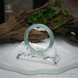  Vòng Khối Ngọc Phỉ Thúy Băng Hoa Lam Sương Cao Cấp Bản Hẹ 10.7 x 7.7 x 54.6 (Không Kén Mệnh) 2542983 