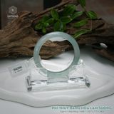  Vòng Khối Ngọc Phỉ Thúy Băng Hoa Lam Sương Cao Cấp Bản Hẹ 10.7 x 7.7 x 54.6 (Không Kén Mệnh) 2542983 