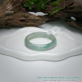  Vòng Khối Ngọc Phỉ Thúy Băng Hoa Lam Sương Cao Cấp Bản Hẹ 11.6 x 7.6 x 53.6 (Không Kén Mệnh) 2542984 