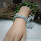  Vòng Khối Ngọc Phỉ Thúy Xuân Lam Khai Sắc Cao Cấp Bản Oval 10.7 x 6.4 x 50 x 56.1 (Không Kén Mệnh) 2543739 