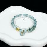  Vòng Đơn Ngọc Phỉ Thúy Hoa Bay 7.8ly Mix Cỏ Bốn Lá, Ngũ Điếu Và Túi Tiền Kim Bảo Vàng Trang Sức (Không Kén Mệnh)  1-200006/3 