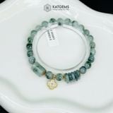  Vòng Đơn Ngọc Phỉ Thúy Hoa Bay 6ly Mix Lu Thống, Ngũ Điếu Và Charm Cỏ Bốn Lá Nạm Đá Vàng Trang Sức (Không Kén Mệnh) 1-131001 